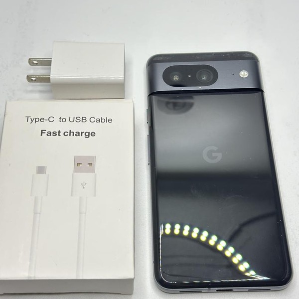 Google Pixel 8 - Unlocked, 128 GB, Obsidian, 8 GB, G9BQD, Sub-6 5G