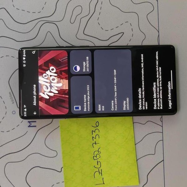 Motorola Edge Plus (2023) - Unlocked, 512 GB, Black, 8 GB