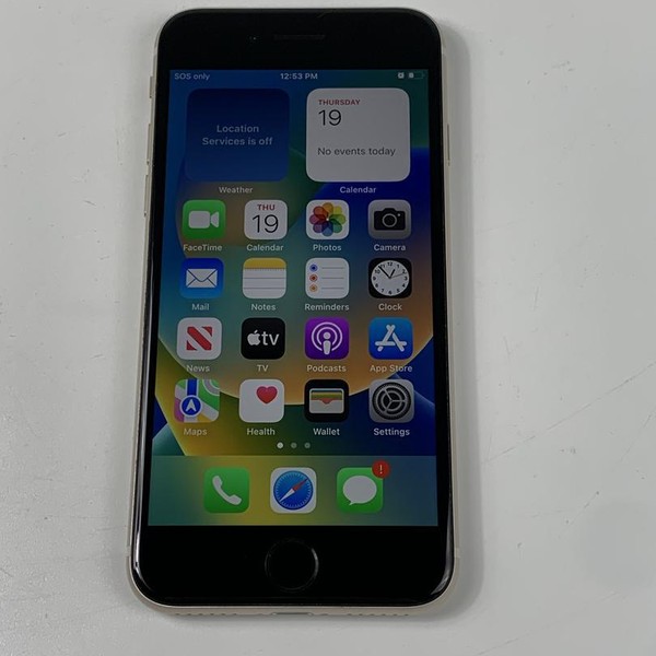 Apple iPhone SE 3rd Gen 2022 - Unlocked, 128 GB, Starlight, A2595