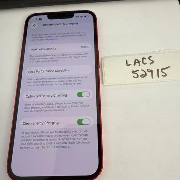 Apple iPhone 13 - Unlocked, 128 GB, Red, A2482