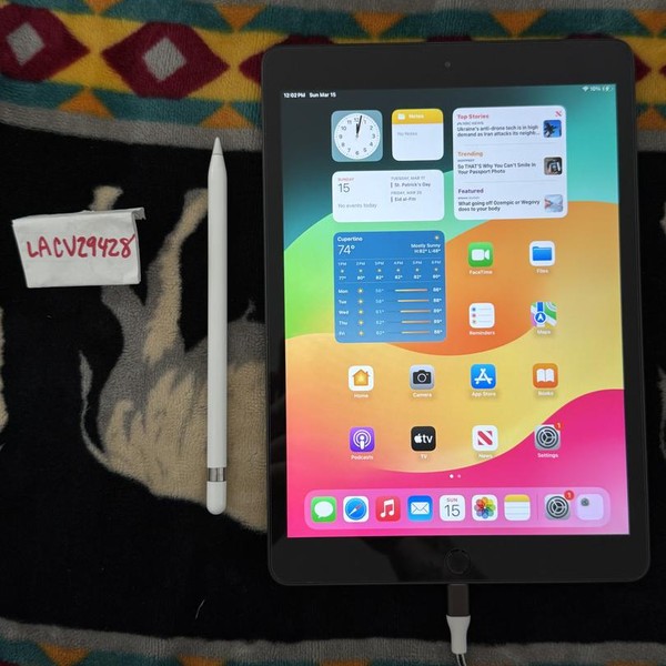 Apple iPad 7th Gen - Wi-Fi, 128 GB, Gray, A2197