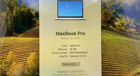 Good
													MacBook Pro 2020 - 13" - Apple M1, Silver, 256 GB, 16 GB, photo 2 of 13