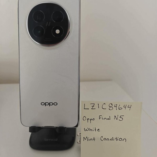Oppo Find N5 - Unlocked Non-US, 512 GB, Misty White, 16 GB