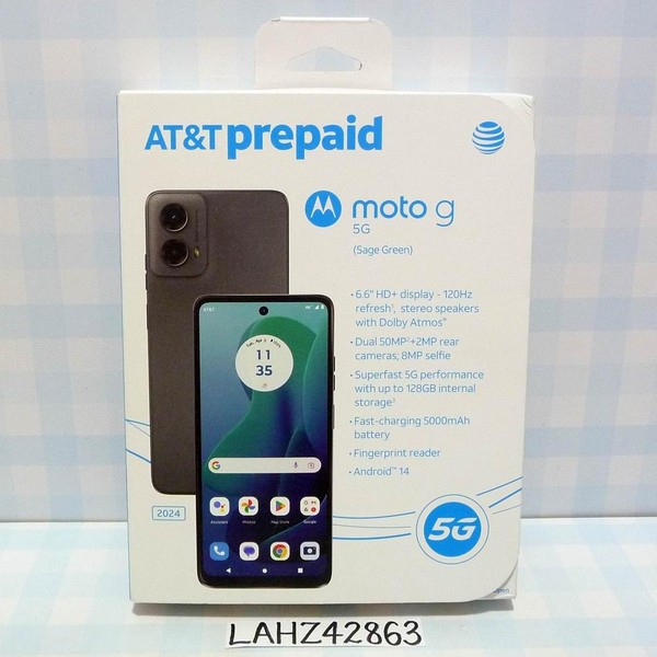 Moto G 5G (2024) - AT&T, 128 GB, Green, 4 GB