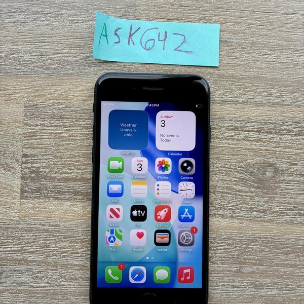 Apple iPhone SE 3rd Gen 2022 - Unlocked, 128 GB, Midnight, A2595