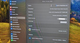 Fair
													MacBook Air 2018 - 13" - I5, Gray, 512 GB, 16 GB, photo 2 of 17