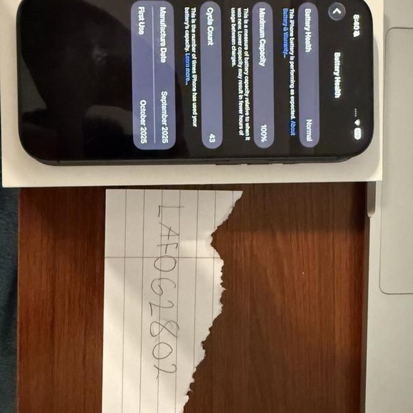Apple iPhone 17 - Unlocked, 256 GB, Black, A3258