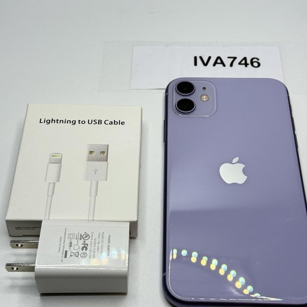 Apple iPhone 11 - Unlocked, 64 GB, Purple, A2111