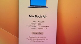 Mint
													MacBook Air 2020 - 13" - Apple M1, Gold, 256 GB, 8 GB, photo 4 of 10