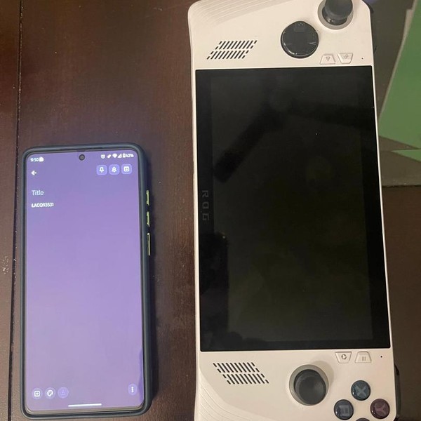 Asus ROG Ally 7 inch - 512 GB, White, 16 GB, AMD Ryzen Z1, Ryzen Z1