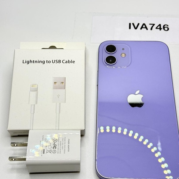 Apple iPhone 12 - Unlocked, 128 GB, Purple, A2172