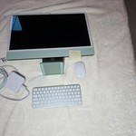 Good iMac 2024 24 inch - 512 GB, Green, 24 GB, Apple M4, Ethernet+ PlusWiFi, 10-core GPU