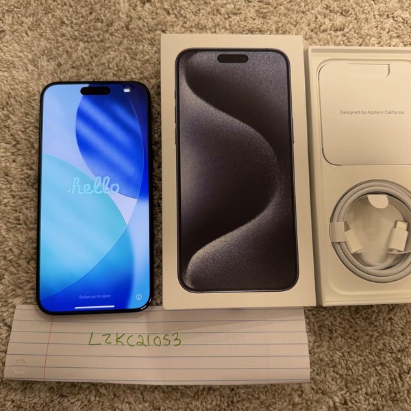 Apple iPhone 15 Pro Max - Unlocked, Blue, 256 GB, A2849