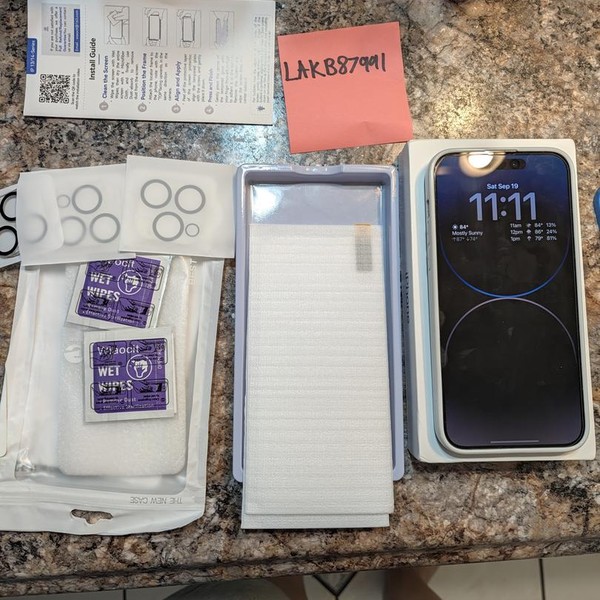 Apple iPhone 14 Pro Max - Unlocked, 128 GB, Silver, A2651