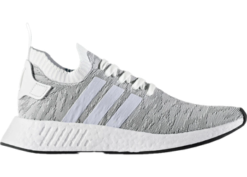 adidas NMD R2 Primeknit White Black for sale