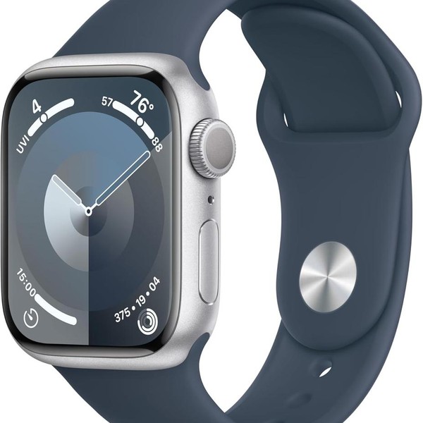 Apple Watch Series 9 45mm - Unlocked, Silver, A2984 - Cellular, Aluminum