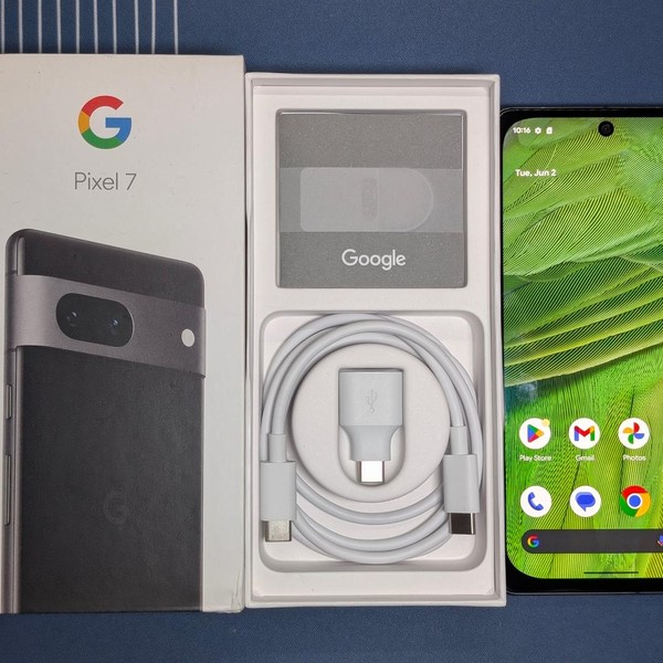 Google Pixel 7 - Unlocked, 128 GB, Obsidian, 8 GB, GVU6C, Sub-6 5G