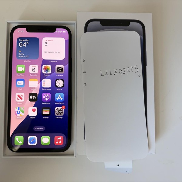 Apple iPhone 12 - Unlocked, 64 GB, Black, A2172