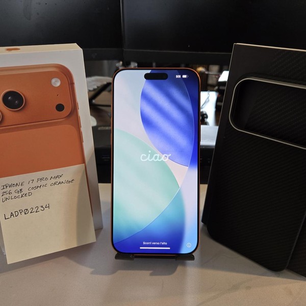 Apple iPhone 17 Pro Max - Unlocked, 256 GB, Cosmic Orange, A3257