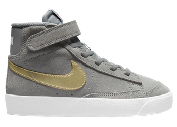 Nike Blazer Mid 77 Grey Metallic Gold Star (PS) for sale