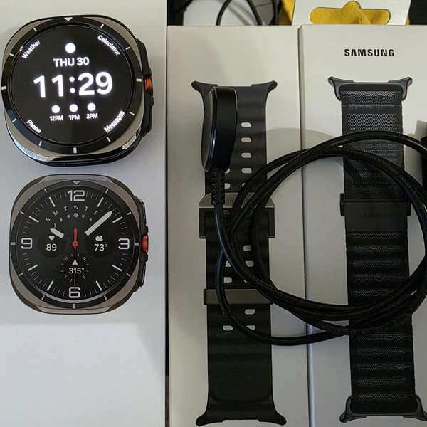 Samsung Galaxy Watch Ultra (2025) - Unlocked, Titanium Silver, SM-L705, 47mm