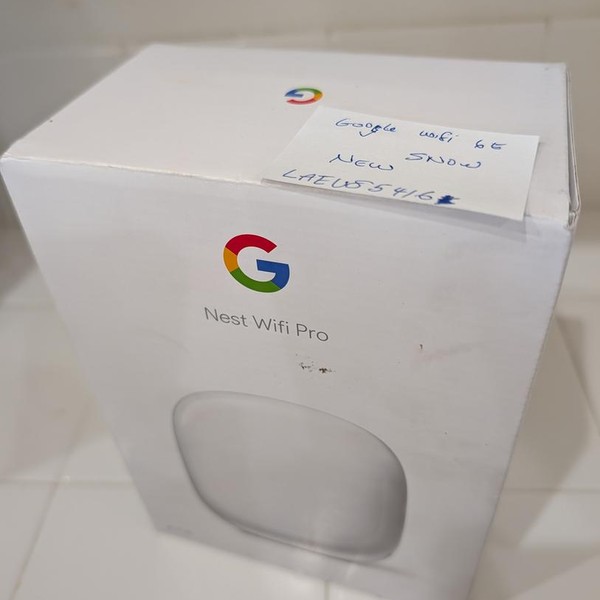 Google Nest Wifi Pro 6e Mesh Router - Snow, Single
