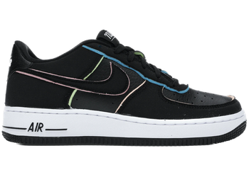Nike Air Force 1 Low Black Pink Barely Volt (GS) for sale