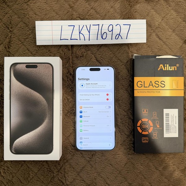 Apple iPhone 15 Pro Max - Unlocked, 256 GB, Natural, A2849