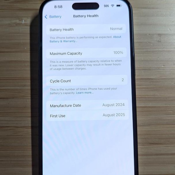 Apple iPhone 15 - Unlocked, 128 GB, Black, A2846