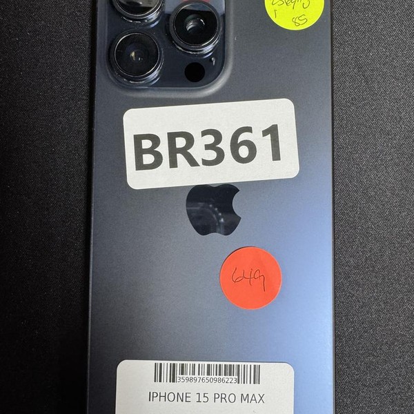 Apple iPhone 15 Pro Max - Unlocked, Blue, 256 GB, A2849