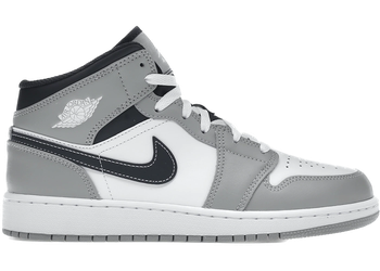 Jordan 1 Mid Light Smoke Grey (GS) for sale