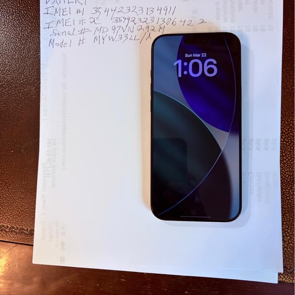 Apple iPhone 16 Pro Max - Unlocked, 256 GB, Black, A3084