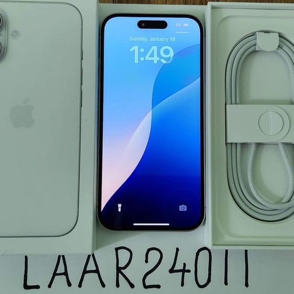 Apple iPhone 16 - Unlocked, 128 GB, White, A3081