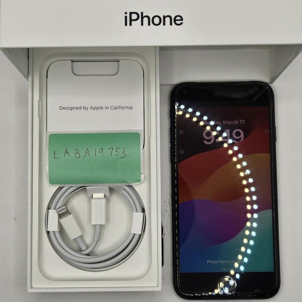 Apple iPhone SE 3rd Gen 2022 - Unlocked, Midnight, 64 GB, A2595