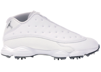 Jordan 13 Retro Golf Cleat White Black for sale