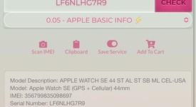 Mint
													Apple Watch SE 2nd Gen 44mm - Unlocked, Silver, A2727 - Cellular, Aluminum, photo 4 of 13