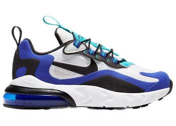 Nike Air Max 270 React White Hyper Blue Oracle Aqua (PS) for sale