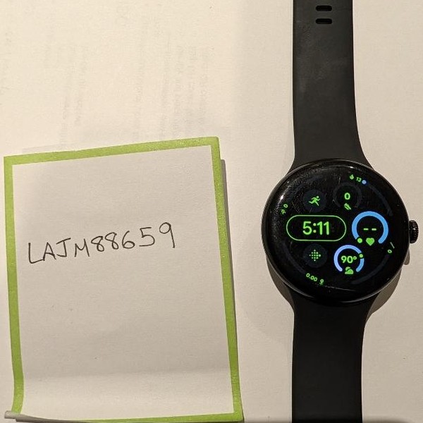 Google Pixel Watch 3 - Unlocked, Black, 45mm, LTE
