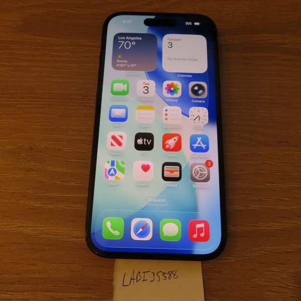 Apple iPhone 15 - T-Mobile, 128 GB, Black, A2846