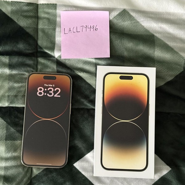 Apple iPhone 14 Pro - Unlocked, 128 GB, Gold, A2650