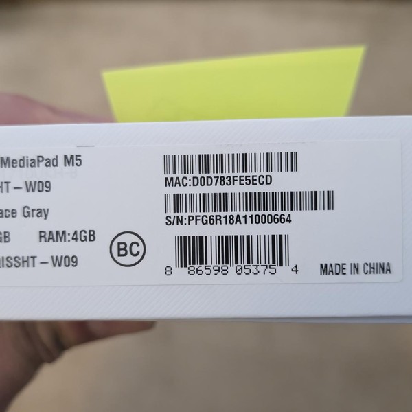 Huawei MediaPad M5 8.4 inch - Wi-Fi, Gray, 64 GB