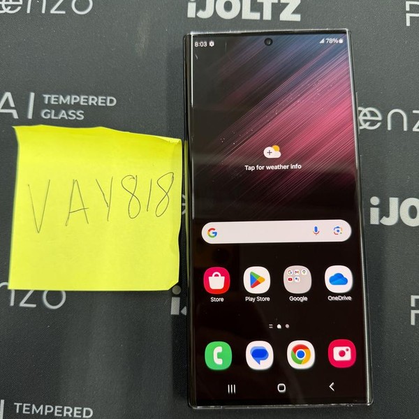 Samsung Galaxy S22 Ultra - Unlocked Non-US, 128 GB, Black, 8 GB, SM-S908W