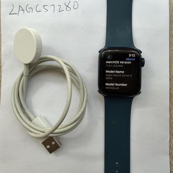 Apple Watch Series 6 40mm - Blue, A2291 - GPS, Aluminum