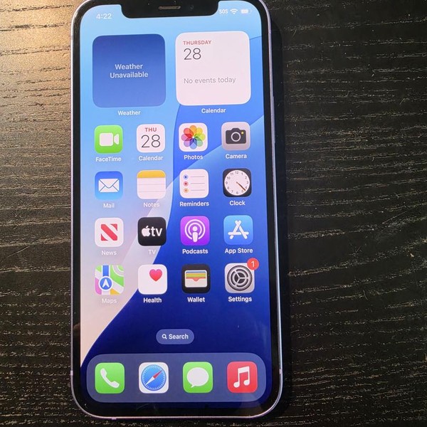 Apple iPhone 12 - Unlocked, 128 GB, Purple, A2172