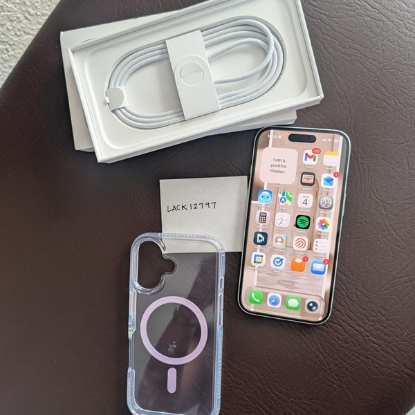 Apple iPhone 16 - Unlocked, 128 GB, White, A3081