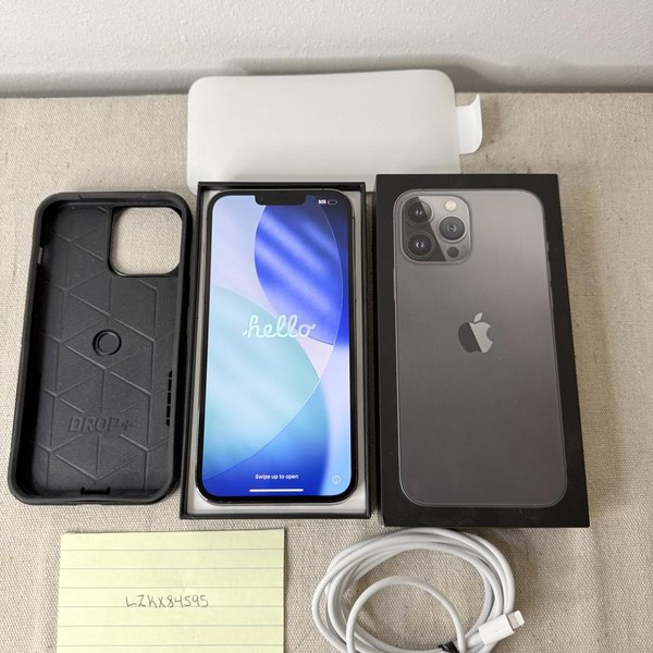 Apple iPhone 13 Pro Max - Unlocked, 128 GB, Graphite, A2484