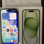 Mint Apple iPhone 15 - Unlocked, 512 GB, Green, A2846