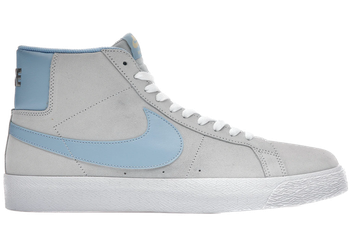 Nike SB Blazer Mid Soft Grey Baby Blue for sale