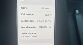 Fair
													Apple iPhone 15 Pro - Unlocked, Black, 256 GB, A2848, photo 2 of 15