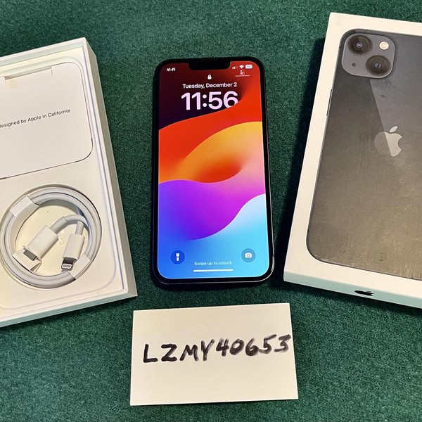 Apple iPhone 13 - T-Mobile, Midnight, 128 GB, A2482